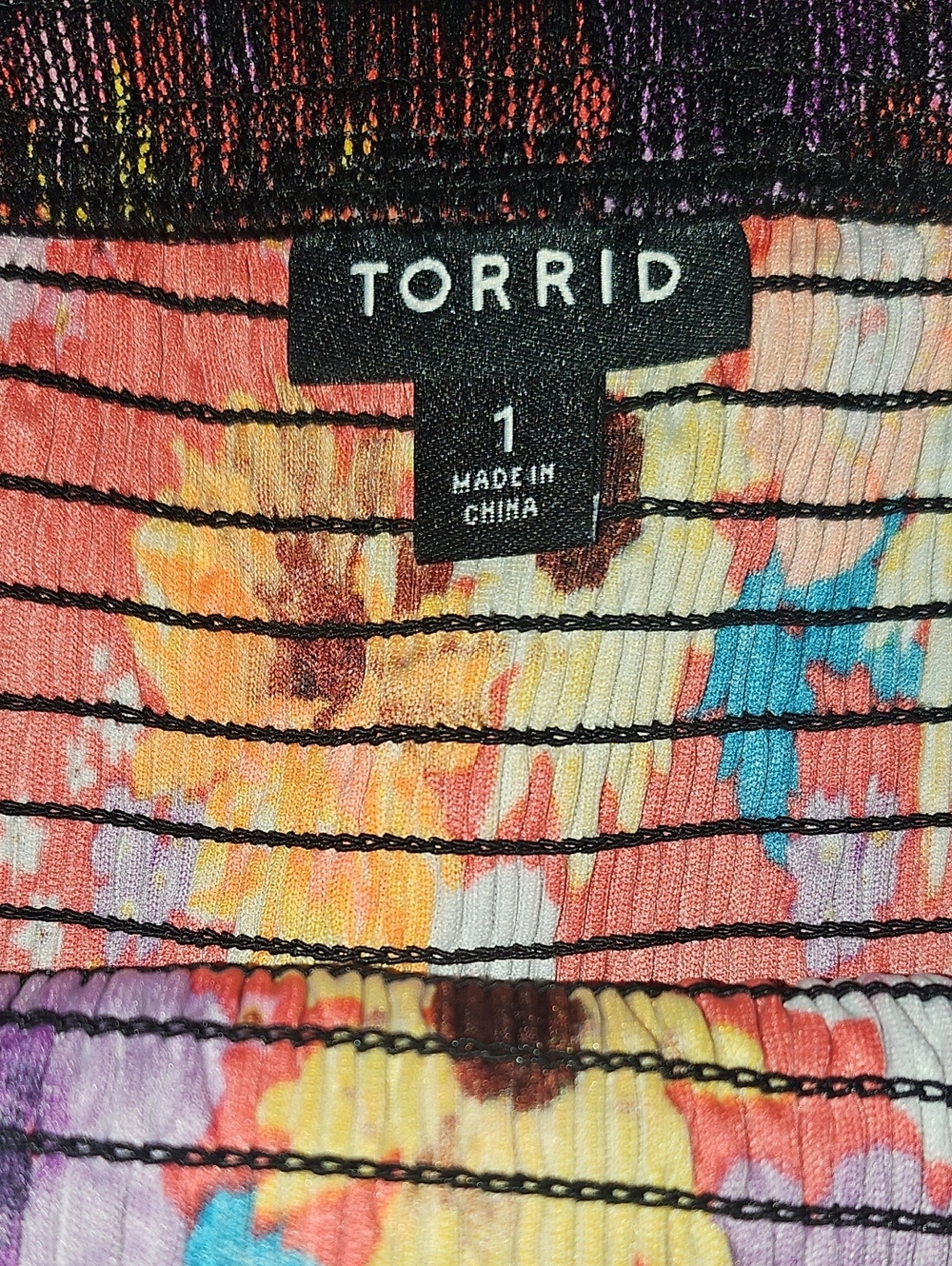 Torrid Smocked Tiered Midi Dress - Swiss Dot Mesh Floral Red 1X - Picture 10 of 11